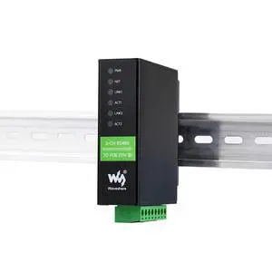 Industrial Serial Module 2-Ch RS485 to RJ45 Ethernet Serial Server Dual ETH Ports POE Network Port Bi-Directional Transparent Transmission Industrial Serial Module 2-Ch RS485 to RJ45 Ethernet Serial Server Dual ETH Ports POE Network Port Bi-Directional Transparent Transmission