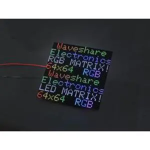 Flexible RGB LED Matrix Panel Full-Color 64×64 for Raspberry Pi 4B+ 4B 3B+ 3B 2B+ Zero W WH Pico ESP32 Ardui 3mm Pitch Adjustable Brightness and Bendable PCB Flexible RGB LED Matrix Panel Full-Color 64×64 for Raspberry Pi 4B+ 4B 3B+ 3B 2B+ Zero W WH Pico ESP32 Ardui 3mm Pitch Adjustable Brightness and Bendable PCB