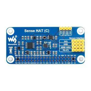 Sense HAT (C) for Raspberry Pi Series Board, with Multi Sensors Onboard, AD Expansion to Supports External Sensors Sense HAT (C) for Raspberry Pi Series Board, with Multi Sensors Onboard, AD Expansion to Supports External Sensors