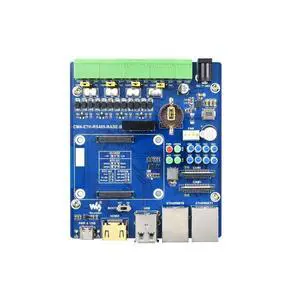 Dual ETH Quad RS485 Base Board (B) Designed for Raspberry Pi Compute Module 4(CM4), USB2.0 Type A, Gigabit Ethernet RJ45, 4CH Isolated RS485 Dual ETH Quad RS485 Base Board (B) Designed for Raspberry Pi Compute Module 4(CM4), USB2.0 Type A, Gigabit Ethernet RJ45, 4CH Isolated RS485
