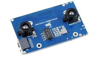 Binocular Camera Base Board Designed for Raspberry Pi Compute Module 4(CM4) Lite/eMMC Variants,ETH, HDMI, Micro SD, USB Includes Binocular Camera Base Board Designed for Raspberry Pi Compute Module 4(CM4) Lite/eMMC Variants,ETH, HDMI, Micro SD, USB Includes