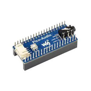 Audio Expansion Module for Raspberry Pi Pico, Headphone and Speaker Signal Output at The Same Time, Wide Range Audio Sampling Rate Audio Expansion Module for Raspberry Pi Pico, Headphone and Speaker Signal Output at The Same Time, Wide Range Audio Sampling Rate
