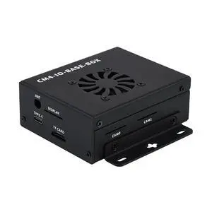 Mini-Computer Based On Pi Compute Module 4 (CM4 NOT Included), Mini IO Board Full Version,Cooling Fan Inside, Metal Case Cov Mini-Computer Based On Pi Compute Module 4 (CM4 NOT Included), Mini IO Board Full Version,Cooling Fan Inside, Metal Case Cov