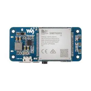 SIM7600G-H 4G HAT (B) for Raspberry Pi Series Board, Enabling LTE Cat-4 4G / 3G / 2G Communication & GNSS Positioning, Global Band SIM7600G-H 4G HAT (B) for Raspberry Pi Series Board, Enabling LTE Cat-4 4G / 3G / 2G Communication & GNSS Positioning, Global Band