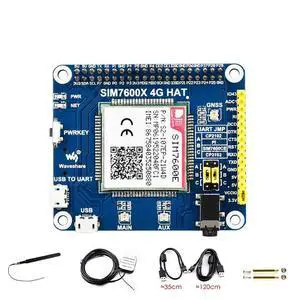 SIM7600E LTE Cat-1 HAT for Raspberry Pi, Supports 3G / 2G Communication, GNSS Positioning,Supports dial-up, Telephone Call, SMS, TCP, UDP, DTMF, HTTP, FTP, etc. SIM7600E LTE Cat-1 HAT for Raspberry Pi, Supports 3G / 2G Communication, GNSS Positioning,Supports dial-up, Telephone Call, SMS, TCP, UDP, DTMF, HTTP, FTP, etc.