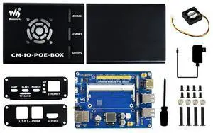 Mini-Computer Add-ons Based on for Raspberry Pi Compute Module CM3 / CM3L / CM3+ / CM3+L with Expansion Board, Metal Case, Power Supply and Cooling Fan to Make Mini-Computer Mini-Computer Add-ons Based on for Raspberry Pi Compute Module CM3 / CM3L / CM3+ / CM3+L with Expansion Board, Metal Case, Power Supply and Cooling Fan to Make Mini-Computer