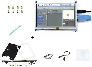 5inch HDMI LCD Monitor for Raspberry pi Resistive Touch Screen Display HDMI Interface with Bi-color Case for Rapsberry pi & Banana pi & Beaglebone Black supports Windows 10/8.1/8/7 Various Systems 5inch HDMI LCD Monitor for Raspberry pi Resistive Touch Screen Display HDMI Interface with Bi-color Case for Rapsberry pi & Banana pi & Beaglebone Black supports Windows 10/8.1/8/7 Various Systems