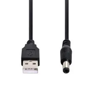 USB 2.0 Type-A to 5.5x2.5mm DC 5V Power Plug Charge Cable 1.0M USB 2.0 Type-A to 5.5x2.5mm DC 5V Power Plug Charge Cable 1.0M