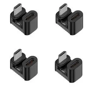 4 Pack USB C to Micro USB Adapter,Micro USB Male to USB C Female 180 Degree UP Angled Converter Connector Adapter Support Charge Data Sync 4 Pack USB C to Micro USB Adapter,Micro USB Male to USB C Female 180 Degree UP Angled Converter Connector Adapter Support Charge Data Sync
