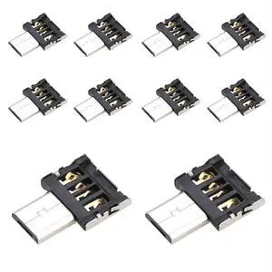 10 Pack Micro USB OTG Adapter Micro USB Male to USB 2.0 Female Ultra Mini Size Connector Adapter 10 Pack Micro USB OTG Adapter Micro USB Male to USB 2.0 Female Ultra Mini Size Connector Adapter