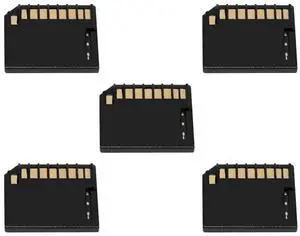 5 Pack Micro SD to SD Memory Card Mini Adapter Compatible with 13/15'' MacBook Air/Pro/Retina Black 23x24mm 5 Pack Micro SD to SD Memory Card Mini Adapter Compatible with 13/15'' MacBook Air/Pro/Retina Black 23x24mm
