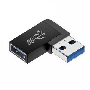 USB 3.0 Adapter,USB 3.0 Type A Male to Female Extension Power Data Video Adapter 90 Degree Right Angled Flat Type 10Gbps USB 3.0 Adapter,USB 3.0 Type A Male to Female Extension Power Data Video Adapter 90 Degree Right Angled Flat Type 10Gbps