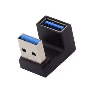 CY USB 3.0 Type A Male to Female Extension Power Data Video Adapter U Shape Angled 10Gbps Data 5V Power CY USB 3.0 Type A Male to Female Extension Power Data Video Adapter U Shape Angled 10Gbps Data 5V Power