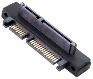 SATA Male to SATA Female 90 Degree UP Angled Gender Changer Connector Adapter for 2.5/3.5" Hard Disk Drive SATA Male to SATA Female 90 Degree UP Angled Gender Changer Connector Adapter for 2.5/3.5" Hard Disk Drive