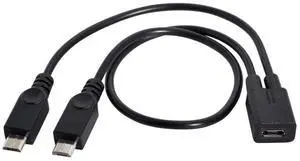 Micro USB 1 to 2 Y Splitter Cable,Micro USB 1 to 2 Charging Extension Cable Supports Charging Two Devices at the Same Time Micro USB 1 to 2 Y Splitter Cable,Micro USB 1 to 2 Charging Extension Cable Supports Charging Two Devices at the Same Time