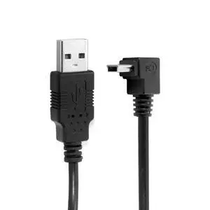 Mini USB Cable USB 2.0 Male to Mini USB 5 Pin Male 90 Degree Down Angled Charging Data Transfer Extension Cable 0.5M Mini USB Cable USB 2.0 Male to Mini USB 5 Pin Male 90 Degree Down Angled Charging Data Transfer Extension Cable 0.5M