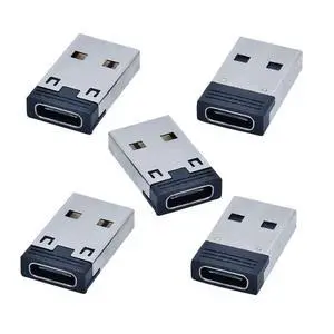 5 Pack USB to USB C Adapter USB C Female to USB 2.0 Male Charger Converter Adapter 5 Pack USB to USB C Adapter USB C Female to USB 2.0 Male Charger Converter Adapter
