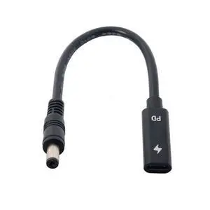USB C to DC 20V 5.5x2.1mm PD 65W Charge Cable Type-C Female Input to DC Output for Laptop USB C to DC 20V 5.5x2.1mm PD 65W Charge Cable Type-C Female Input to DC Output for Laptop