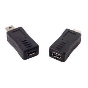 2 Pack Mini USB Male/Female to Micro USB Male/Female Extension Connector Adapter 2 Pack Mini USB Male/Female to Micro USB Male/Female Extension Connector Adapter