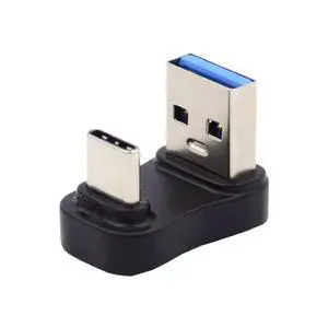 USB 3.0/3.1 Connector USB C to USB 3.0 Data 10Gbps Charge Adapter 180 Degree U Shape UP Angled USB 3.0/3.1 Connector USB C to USB 3.0 Data 10Gbps Charge Adapter 180 Degree U Shape UP Angled