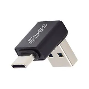USB 3.0/3.1 Connector USB C to USB 3.0 Data 10Gbps Charge Adapter 90 Degree UP Angled USB 3.0/3.1 Connector USB C to USB 3.0 Data 10Gbps Charge Adapter 90 Degree UP Angled