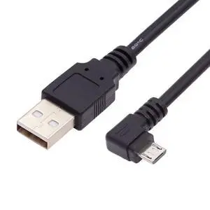 USB to Micro USB Cable,USB 2.0 Male to Micro USB 5Pin Male 90 Degree Left Angled Charge Data Transfer Extension Cable 1.5M USB to Micro USB Cable,USB 2.0 Male to Micro USB 5Pin Male 90 Degree Left Angled Charge Data Transfer Extension Cable 1.5M