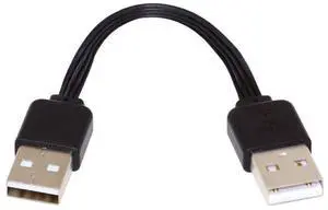 USB 2.0 Short Flat Cable, USB 2.0 Type A Male to Male 4 Wires 5V 2A Charge Data Extension Silicone Cable 4 Wires 30AWG 13cm USB 2.0 Short Flat Cable, USB 2.0 Type A Male to Male 4 Wires 5V 2A Charge Data Extension Silicone Cable 4 Wires 30AWG 13cm