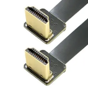CYFPV HDMI Male to Male FPC Flat Extension Cable for Camera HDTV Multicopter Aerial Photography 90 Degree Down Angled 0.5M CYFPV HDMI Male to Male FPC Flat Extension Cable for Camera HDTV Multicopter Aerial Photography 90 Degree Down Angled 0.5M