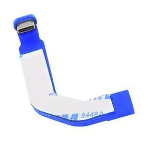 2.76 Inch USB C Short Flat Cable,USB 2.0 Type C Male to Female 90 Degree Angled PD 65W Fast Charge Data Extension Cable Blue 2.76 Inch USB C Short Flat Cable,USB 2.0 Type C Male to Female 90 Degree Angled PD 65W Fast Charge Data Extension Cable Blue