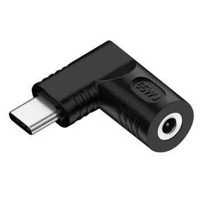 USB C 65W Connector,DC Jack 4.8x1.7mm Input to USB Type C 90 Degree Angled Power Plug Charge Adapter for Laptop Phone USB C 65W Connector,DC Jack 4.8x1.7mm Input to USB Type C 90 Degree Angled Power Plug Charge Adapter for Laptop Phone