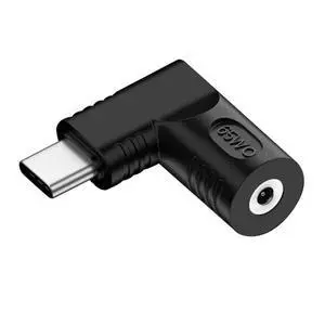 USB C 65W Connector,DC Jack 2.5x0.7mm Input to USB Type C 90 Degree Angled Power Plug Charge Adapter for Laptop Phone USB C 65W Connector,DC Jack 2.5x0.7mm Input to USB Type C 90 Degree Angled Power Plug Charge Adapter for Laptop Phone