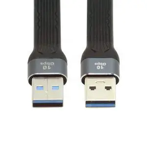 USB 3.0 Short Cable,USB 3.1 3.0 Type A Male to Male Extension Flat Slim FPC Data Cable 13cm 10Gbps for Laptop & Desktop USB 3.0 Short Cable,USB 3.1 3.0 Type A Male to Male Extension Flat Slim FPC Data Cable 13cm 10Gbps for Laptop & Desktop