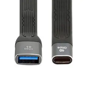5.12 Inch USB C OTG Cable,USB C Host to USB 3.0 Device Flat Short Cable Support 10Gbps Data Transfer 5V 3A Fast Charging 5.12 Inch USB C OTG Cable,USB C Host to USB 3.0 Device Flat Short Cable Support 10Gbps Data Transfer 5V 3A Fast Charging