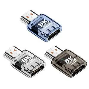 3 Pack HDMI 2.1 UHD 8K Extension Adapter Transparent Blue/Black/White 3 Pack HDMI 2.1 UHD 8K Extension Adapter Transparent Blue/Black/White