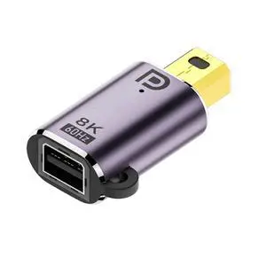 Mini DisplayPort 1.4 Adapter Mini DP DisplayPort Male to Mini DP Female 8K 60hz Adapter Mini DisplayPort 1.4 Adapter Mini DP DisplayPort Male to Mini DP Female 8K 60hz Adapter