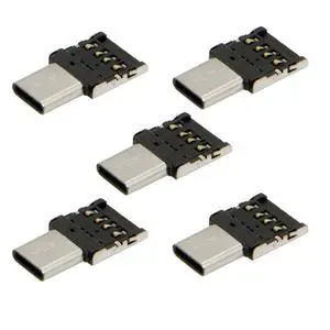 5 Pack USB C OTG Adapter USB C Male to USB 2.0 Female Ultra Mini Size Connector Adapter 5 Pack USB C OTG Adapter USB C Male to USB 2.0 Female Ultra Mini Size Connector Adapter
