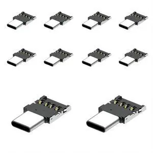 10 Pack USB C OTG Adapter USB C Male to USB 2.0 Female Ultra Mini Size Connector Adapter 10 Pack USB C OTG Adapter USB C Male to USB 2.0 Female Ultra Mini Size Connector Adapter