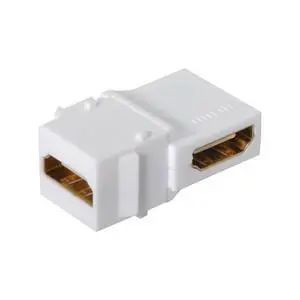 HDMI Keystone Jack Adapter 90 Degree Right Angled HDMI 1.4 Snap-in Female to Female Keystone Jack Coupler Adapter for Wall Plate HDMI Keystone Jack Adapter 90 Degree Right Angled HDMI 1.4 Snap-in Female to Female Keystone Jack Coupler Adapter for Wall Plate