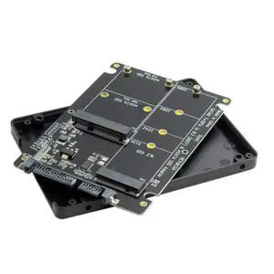 mSATA Mini SATA/M.2 NGFF SSD to SATA 2.5 inch Hard Disk Case Enclosure(Not Work for NVME SSD) mSATA Mini SATA/M.2 NGFF SSD to SATA 2.5 inch Hard Disk Case Enclosure(Not Work for NVME SSD)