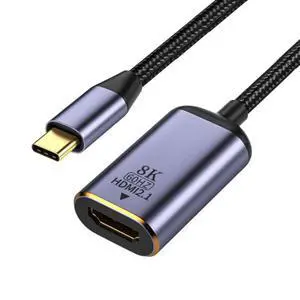 CY USB4 USB-C Type-C Male Source to HDMI 2.0 Female Cable Display 8K 60HZ UHD 4K HDMI Monitor Cable CY USB4 USB-C Type-C Male Source to HDMI 2.0 Female Cable Display 8K 60HZ UHD 4K HDMI Monitor Cable