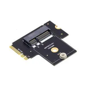PCIE 3.0 M.2(A+E Key) Male to Female 90 Degree Angled Vertical Extension Card Adapter PCIE 3.0 M.2(A+E Key) Male to Female 90 Degree Angled Vertical Extension Card Adapter
