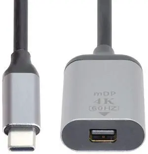4K 2K 60hz USB-C Type C Male to Mini DP Displayport Female Cable Adapter for Tablet & Phone & Laptop 4K 2K 60hz USB-C Type C Male to Mini DP Displayport Female Cable Adapter for Tablet & Phone & Laptop