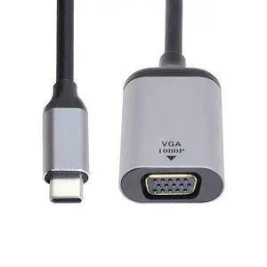 CY Monitor Adapter 1080p 60hz USB C Type C Male to VGA Female Cable for Tablet & Phone & Laptop CY Monitor Adapter 1080p 60hz USB C Type C Male to VGA Female Cable for Tablet & Phone & Laptop
