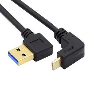 Up & Down Angled USB 3.1 USB-C to Right Angled 90 Degree A Male Data Cable for Laptop & Tablet & Cell Phone 100cm Up & Down Angled USB 3.1 USB-C to Right Angled 90 Degree A Male Data Cable for Laptop & Tablet & Cell Phone 100cm