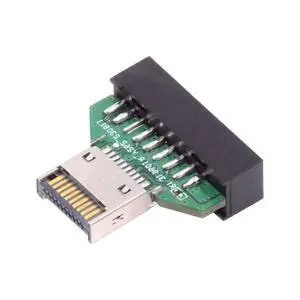 USB 3.2/3.1 Gen 2 Type E Front Panel Header Male to USB 3.0 Gen 1 19Pin/20Pin Female 20Gbps Mainboard Header Extension Adapter USB 3.2/3.1 Gen 2 Type E Front Panel Header Male to USB 3.0 Gen 1 19Pin/20Pin Female 20Gbps Mainboard Header Extension Adapter