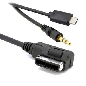 AMI to USB C & 3.5mm Media Adapter for Car Stereo Compatible with A6L, Q5, Q7, A8, S5, A5, A4L, A3, A1, GTI, high 6 CC Magotan, etc. AMI to USB C & 3.5mm Media Adapter for Car Stereo Compatible with A6L, Q5, Q7, A8, S5, A5, A4L, A3, A1, GTI, high 6 CC Magotan, etc.