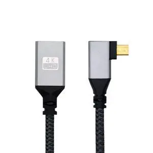 CY Micro HDMI to HDMI Cable,Micro HDMI 1.4 Male to HDMI Female 4K Extension Cable 90 Degree Left Angled CY Micro HDMI to HDMI Cable,Micro HDMI 1.4 Male to HDMI Female 4K Extension Cable 90 Degree Left Angled
