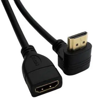 HDMI Extension Cable,HDMI 1.4 Male to Female 90 Degree UP Angled Extension Cable 0.5m HDMI Extension Cable,HDMI 1.4 Male to Female 90 Degree UP Angled Extension Cable 0.5m
