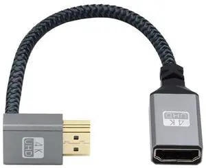 HDMI 1.4 Cable,HDMI Type A Male to Female Extension Cable Connector 90 Degree UP Angled HDMI 1.4 Cable,HDMI Type A Male to Female Extension Cable Connector 90 Degree UP Angled