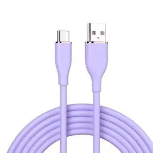 USB A to C Silicone Cable,USB 2.0 Type C PD 15W Fast Charge Data Extension Cable Compatible with iPhone 15 Purple 3.28FT/1.0M USB A to C Silicone Cable,USB 2.0 Type C PD 15W Fast Charge Data Extension Cable Compatible with iPhone 15 Purple 3.28FT/1.0M